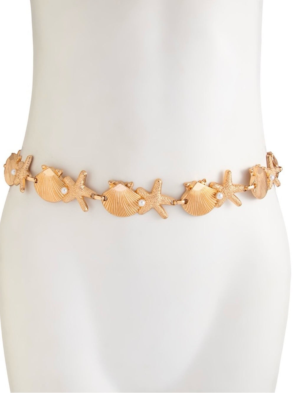 Gold Starfish Shell Waist Chain Beach Body Chain Boho Ocean Summer Jewelry New - Picture 8 of 8